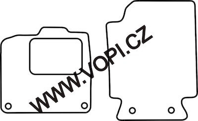 Autokoberce Smart Fortwo II 2007 - 2014 Autofit (4606)